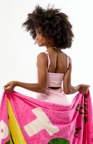 Pink Cutout One Piece Swimsuit image number 2