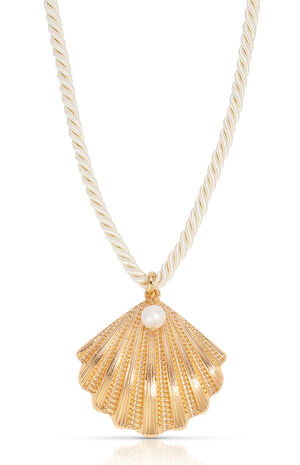 Scallop Shell Pendant Necklace image number 3
