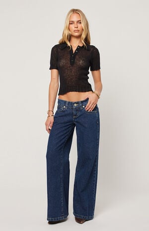00 Tara Super Low Wide Leg Jeans image number 4