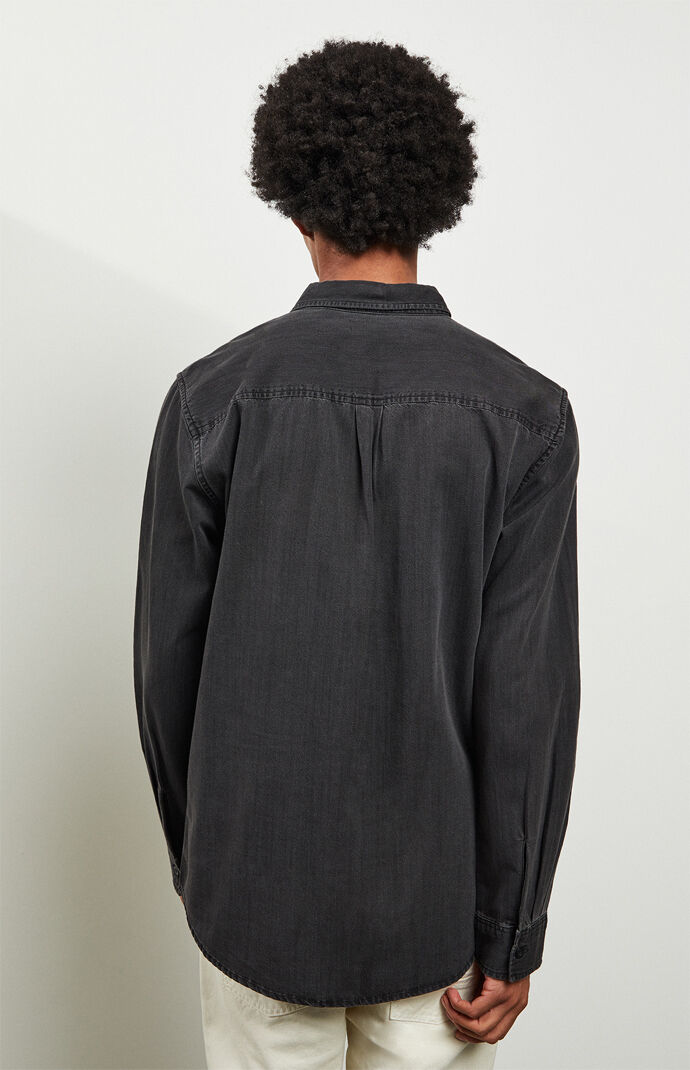 Black Denim Button Up Shirt