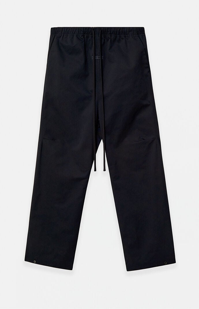 Fear of God ESSENTIALS Jet Black Poly Twill Work Pants | Pacsun
