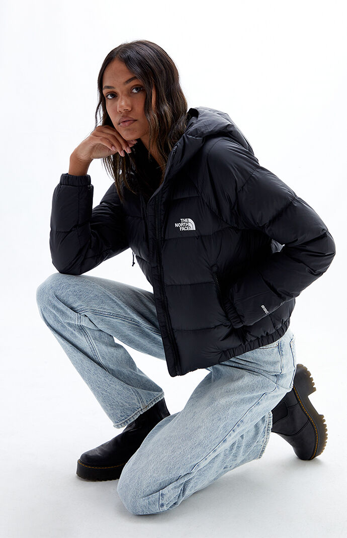 north face hyalite down hooded jacket