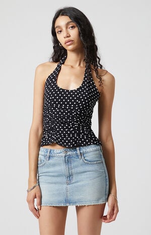 Valentina Polka Dot Halter Top image number 4