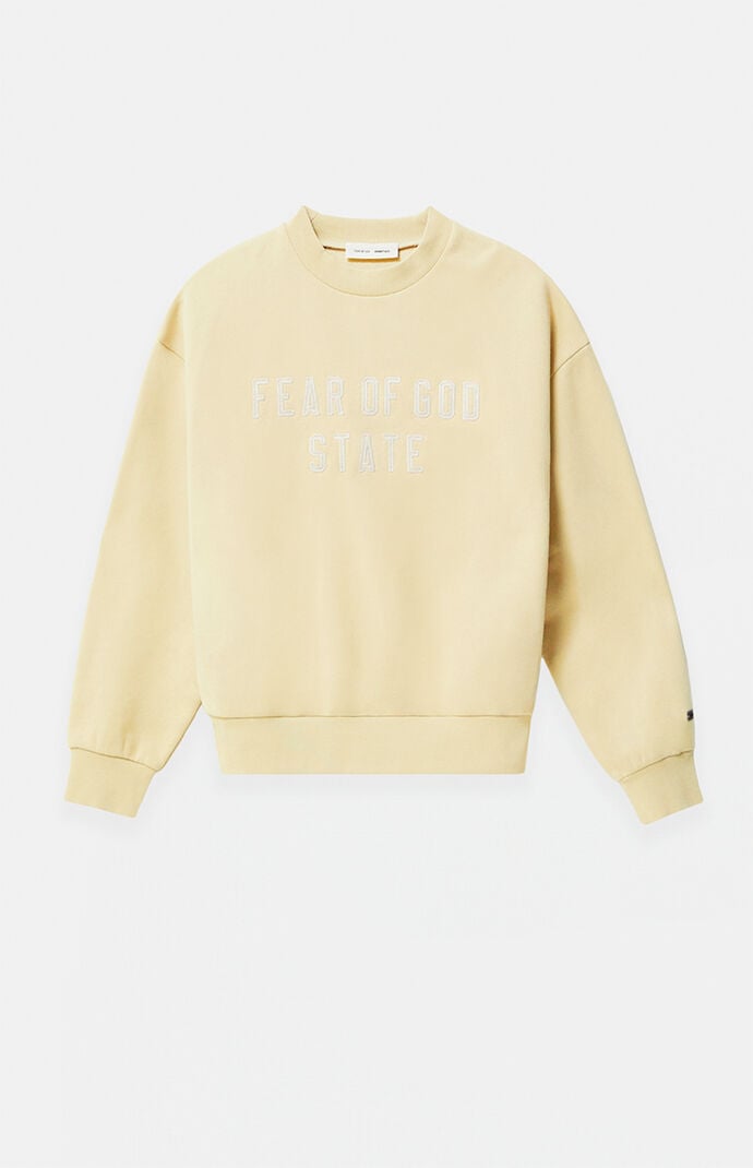 Fear of God Garden Yellow '90s Fit Fleece Crew Neck Sweatshirt