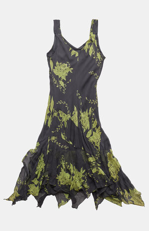 2000s Floral Midi V-Neck Dress image number 3