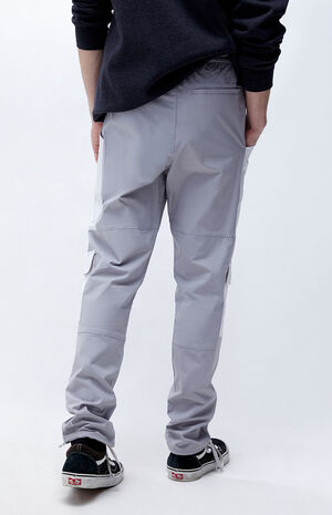 Gray Slim Cargo Pants image number 4