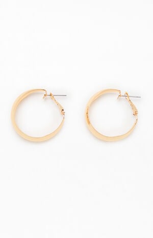 Gold Hoop Earrings image number 2