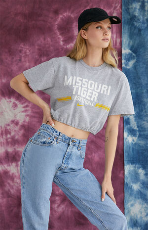 Upcycled Gray Scrunchie T-Shirt image number 1