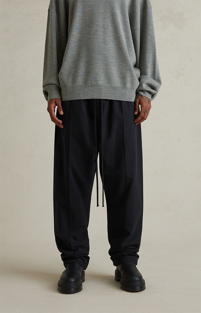 Fear of God ESSENTIALS Jet Black Oxford Relaxed Pants | PacSun