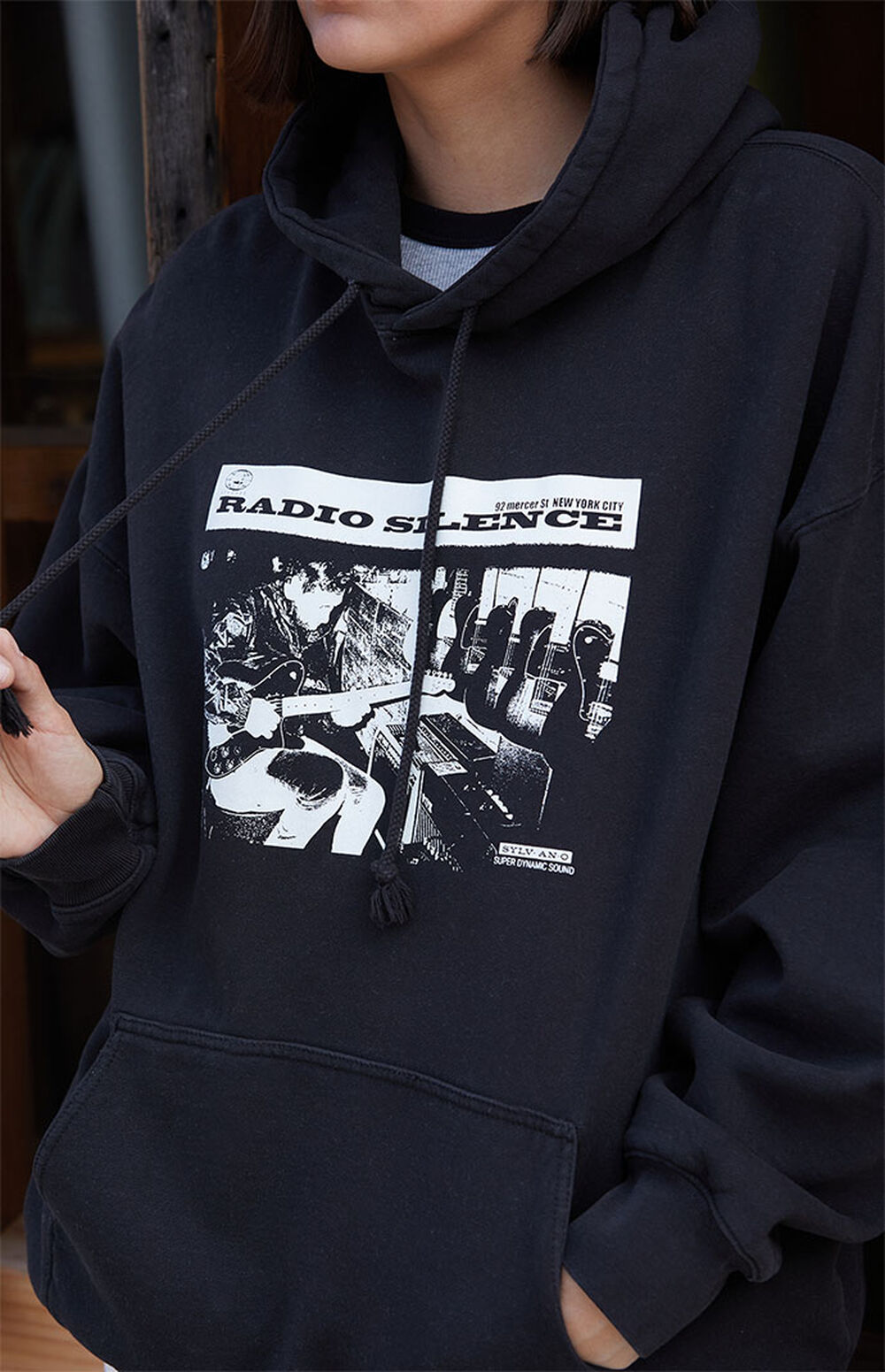 John Galt Black Christy Radio Silence Hoodie PacSun