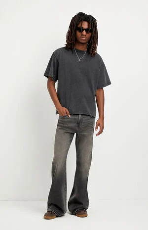 Jordan Baggy Bootcut Jeans Washed Black image number 2