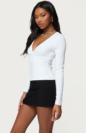 Doron V Neck Long Sleeve Top image number 2