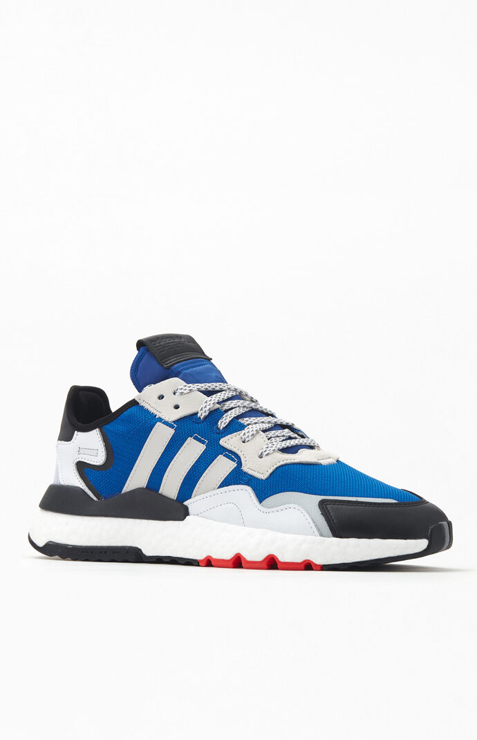 adidas Blue Grey Nite Jogger Shoes PacSun