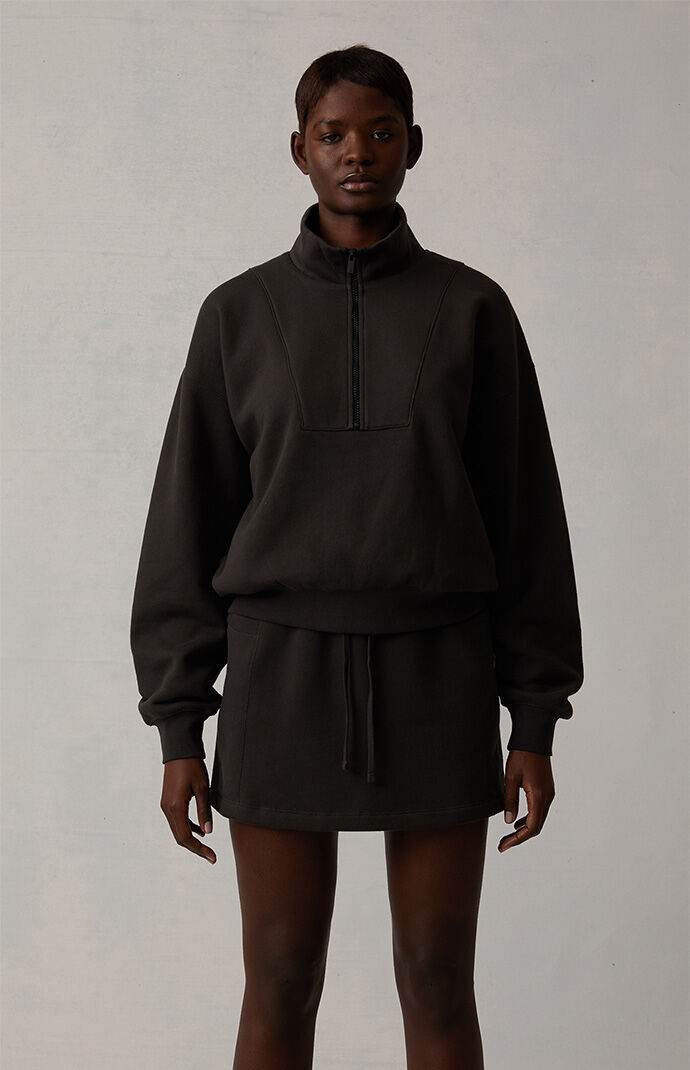 Essentials Fear of God Women's Iron Half-Zip Sweatshirt - Size Xxs