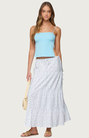 Charley Floral Tiered Maxi Skirt image number 5