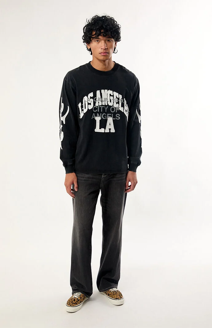 Pacsun Dylan Baggy Jeans Embroidered Black