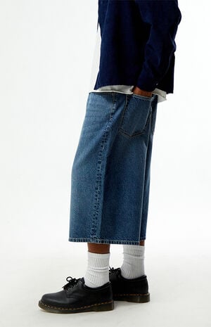 Blaine Ultra Baggy Denim Shorts Medium Blue image number 4