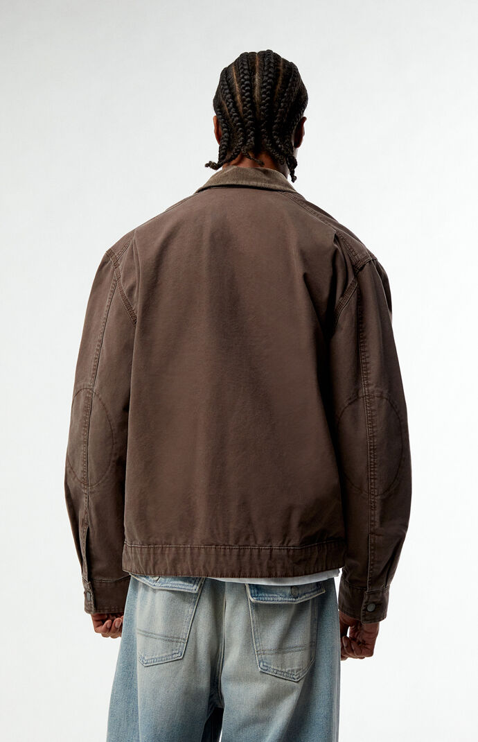 Timberland Brown Washed Canvas Jacket