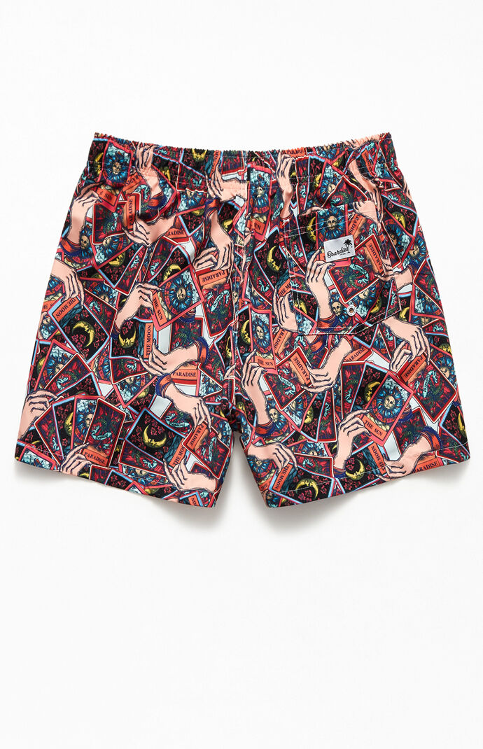 Tarot Cards 15" Swim Trunks