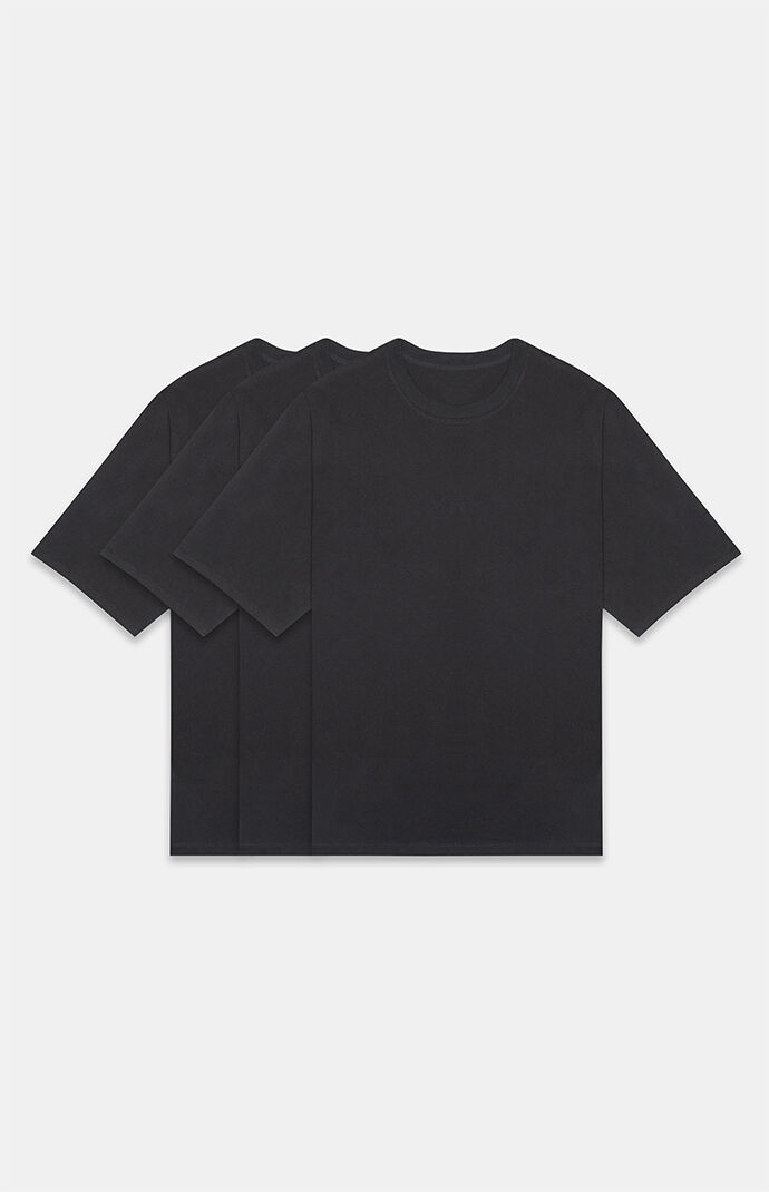 Fear of God Essentials Essentials Black 3 Pack T-Shirts | PacSun