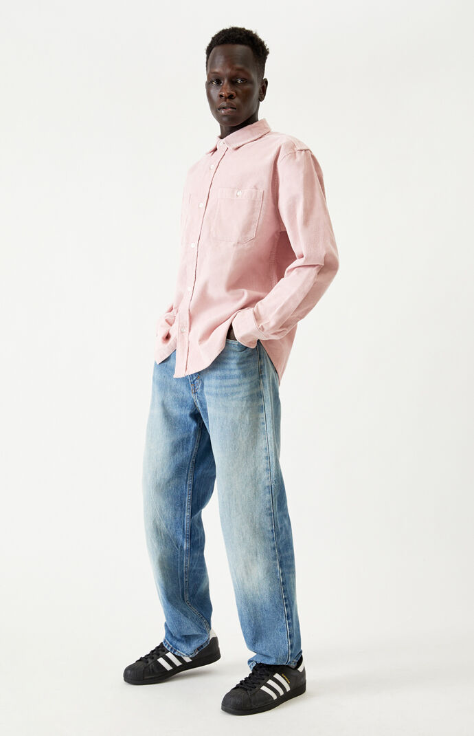 Corduroy Long Sleeve Button Up Shirt
