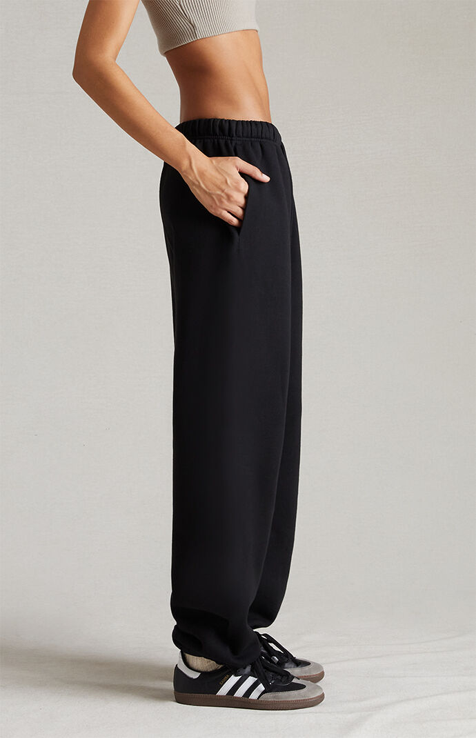 Fear of God Essentials Women's Jet Black Sweatpants | PacSun