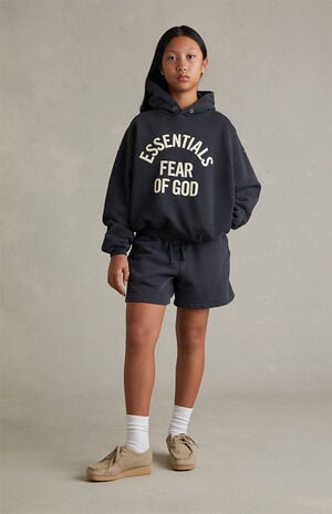 Kids Faded Black Signature Classic Sweat Shorts image number 6