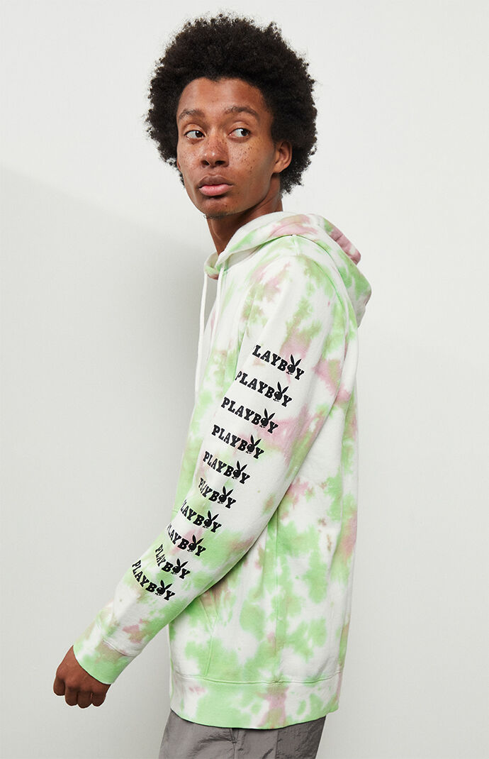 tie dye playboy hoodie