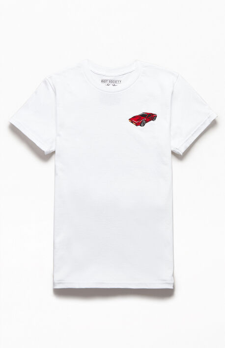 Car Embroidery T-Shirt