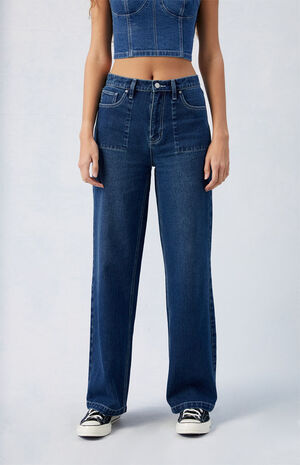 Dark Indigo Cali Boyfriend Jeans image number 2