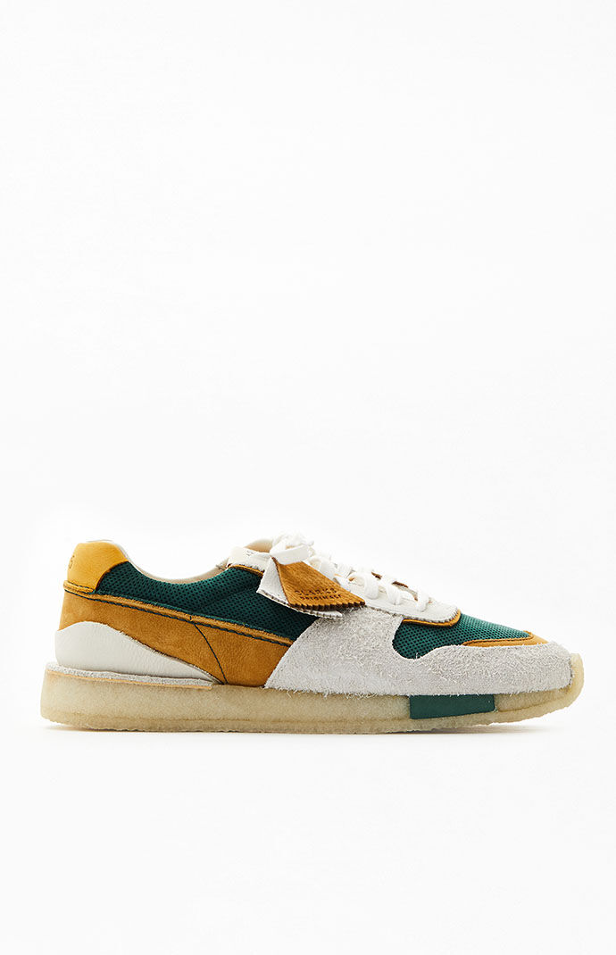 Clarks Green & Orange Tor Run Shoes | Pacsun
