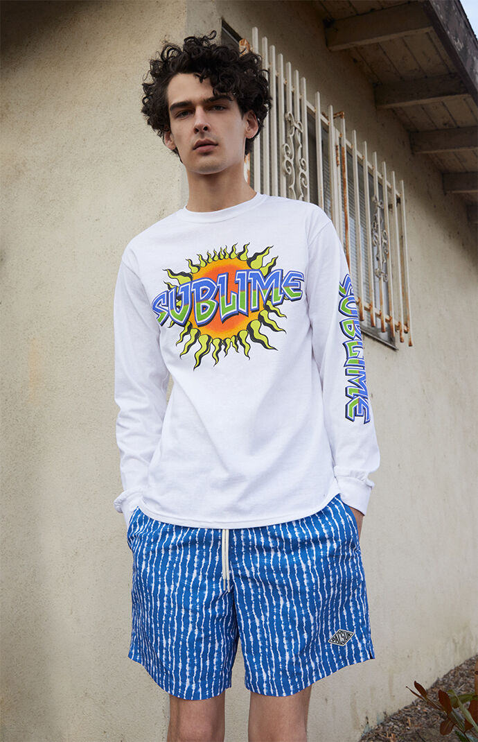 Eco Stripe Dye 17" Swim Trunks