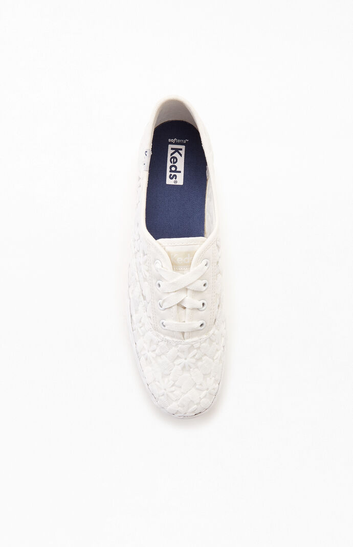 Women's Triple Embroidery Platform Sneakers