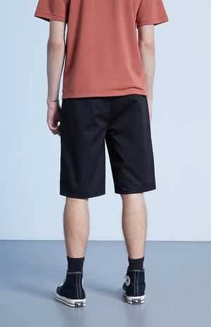 Black Long Chino Shorts image number 4
