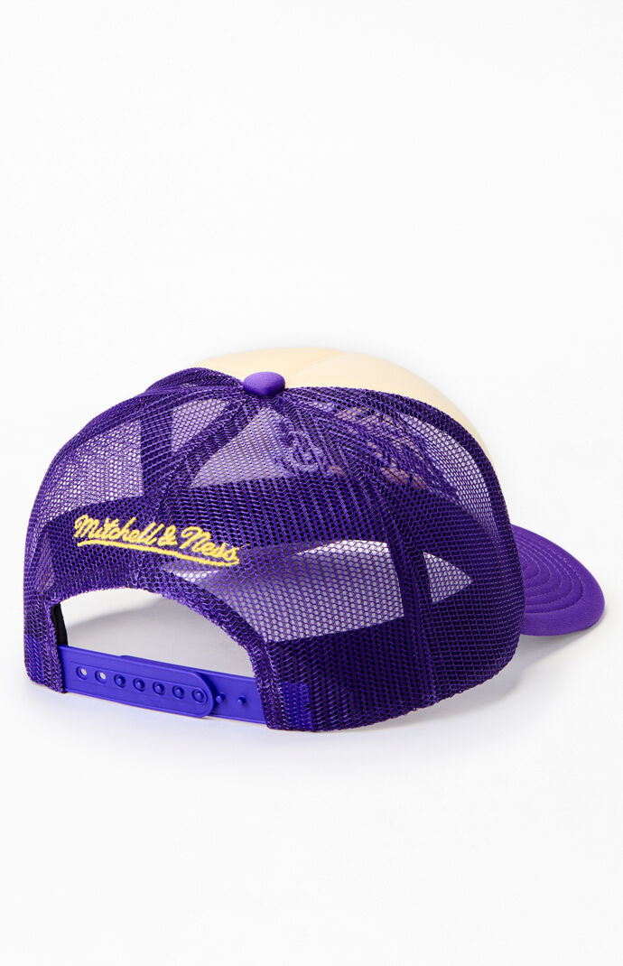 Mitchell & Ness LA Lakers Vintage Block Trucker Hat