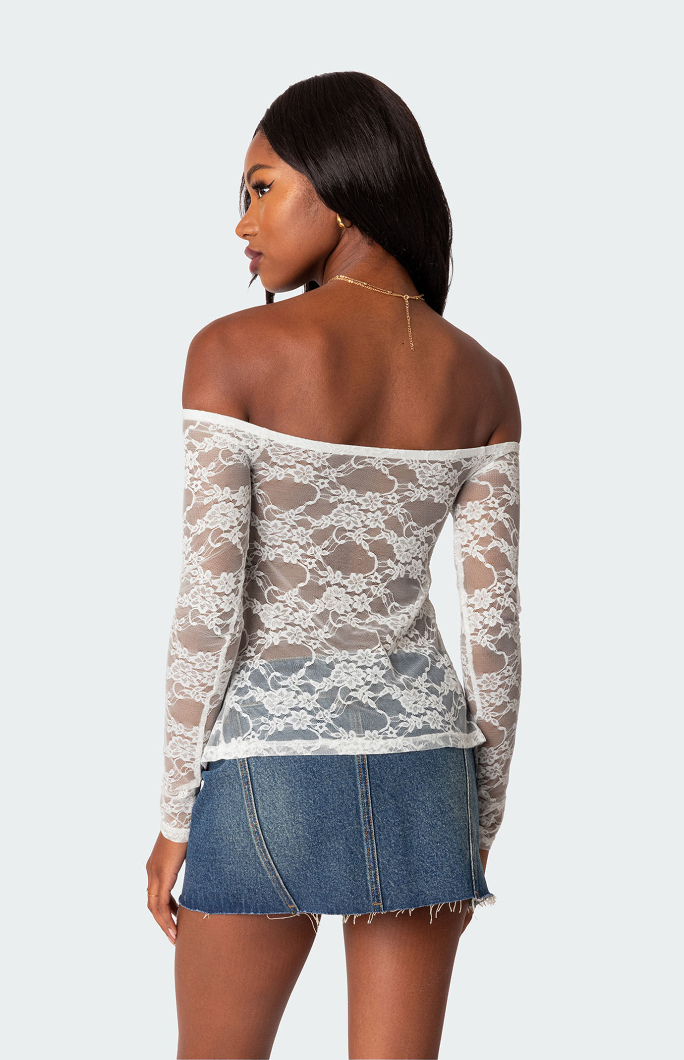 トップス THEREDTHREAD S split lace tops theredthread S split lace topsの通販 by 星奈's shop｜ラクマ