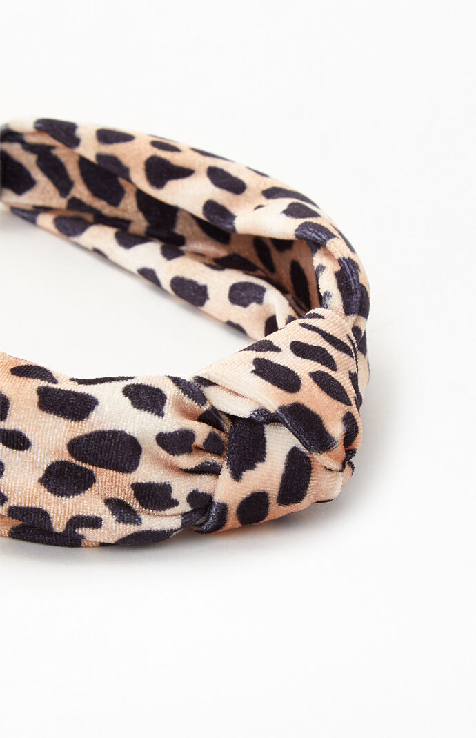 Velvet Knot Leopard Headband