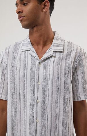 White & Black Resort Button Down Shirt image number 1