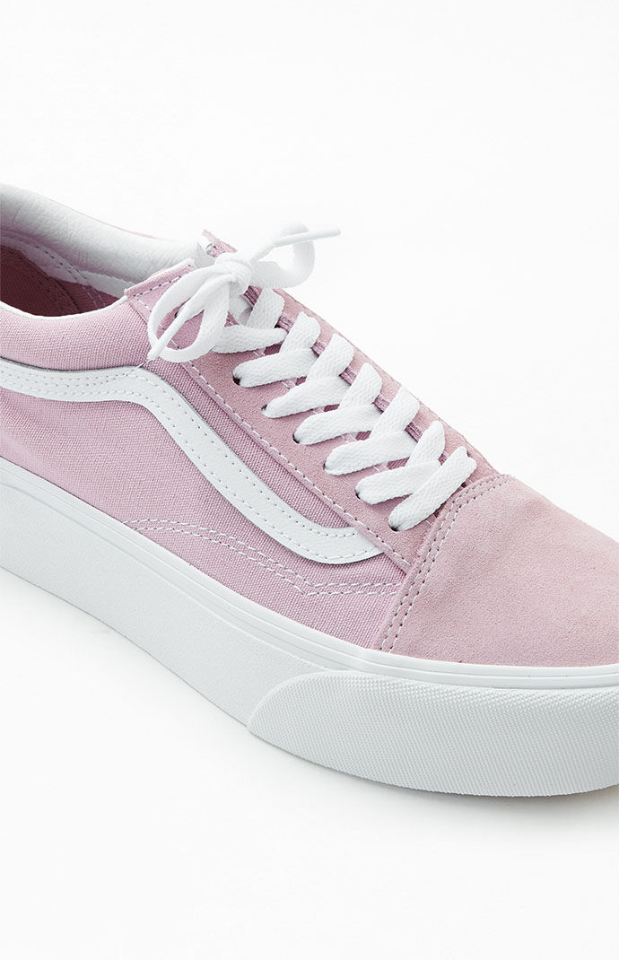 Vans old skool lilac top