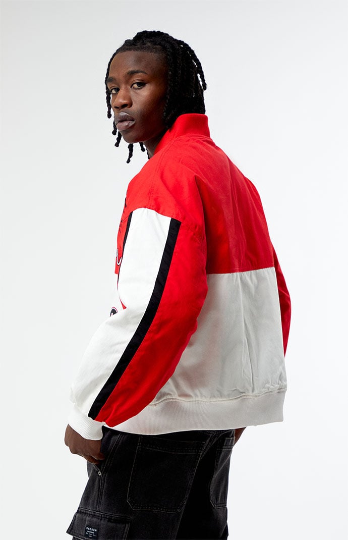 Pacsun red white and new arrivals blue windbreaker