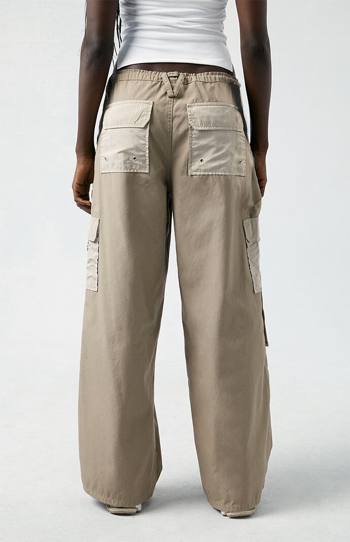 Pacsun Brown Toggle Baggy Cargo Pants | PacSun