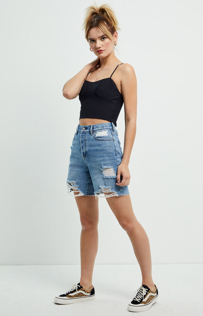Ruched Bustier Tank Top