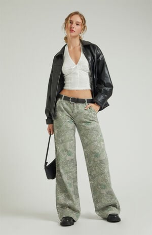 Tree Camo Low Rise Baggy Pants image number 2
