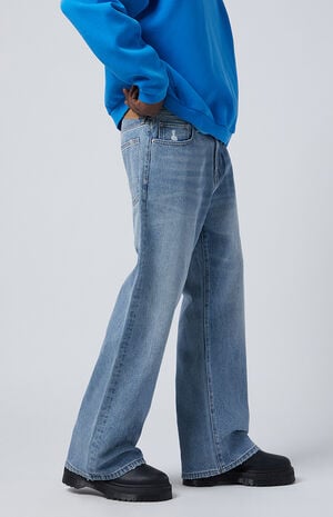 Jordan Baggy Bootcut Jeans Light Indigo image number 3