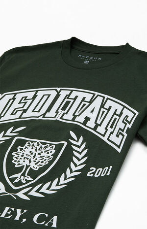 Meditate College T-Shirt image number 2