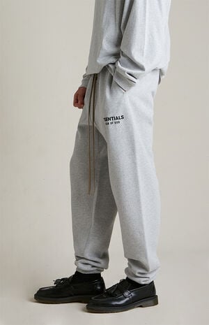 Light Heather Grey Fleece Sweatpants image number 4