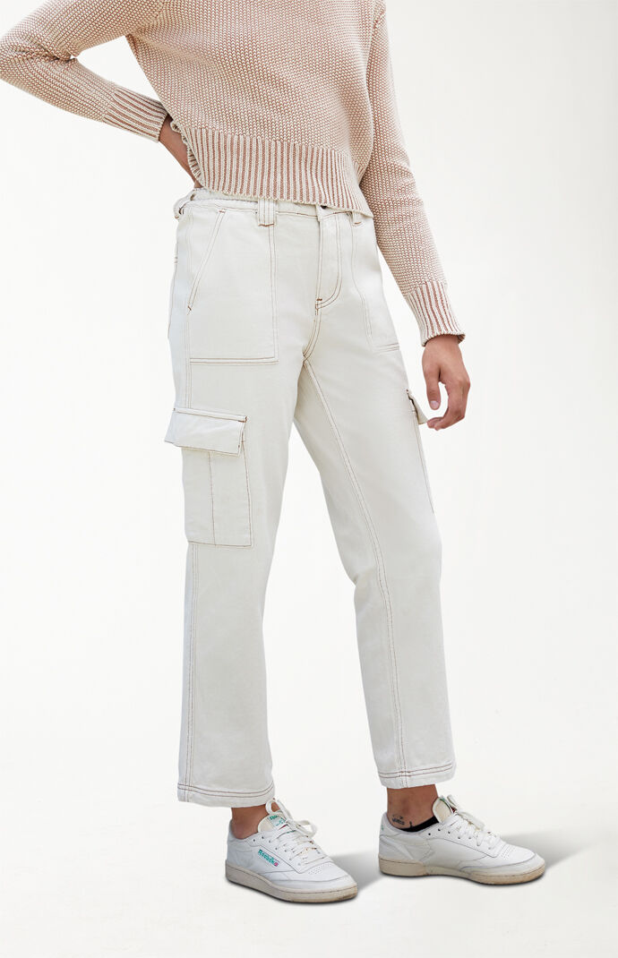 white cargo pants pacsun