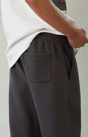 Black Washed Baggy Sweatpants image number 4