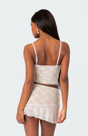 Maria Lace Cupped Tank Top image number 4