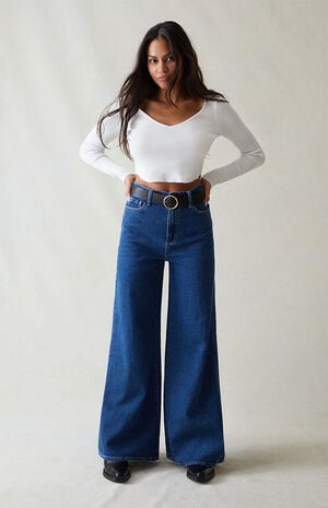 PacSun Black Wide Leg Jeans